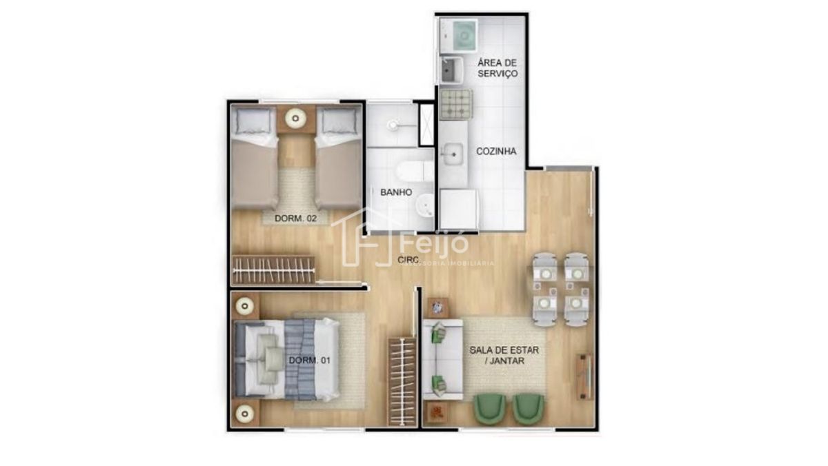 Apartamento à venda com 2 quartos, 41m² - Foto 13