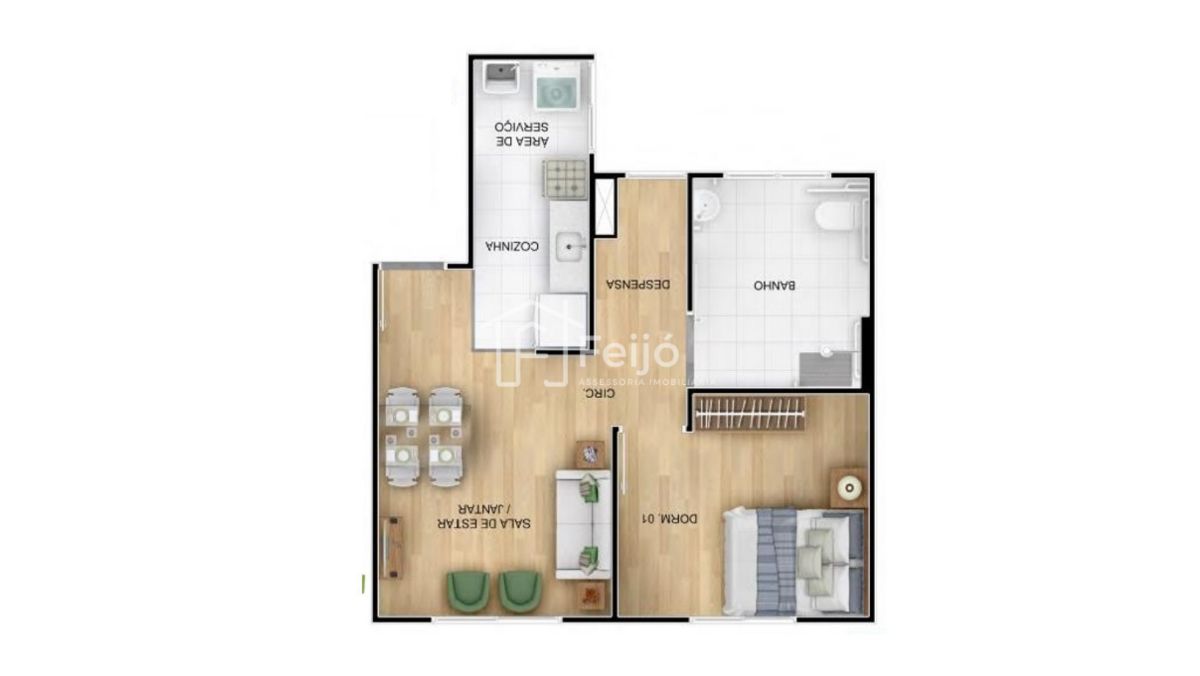 Apartamento à venda com 2 quartos, 41m² - Foto 14