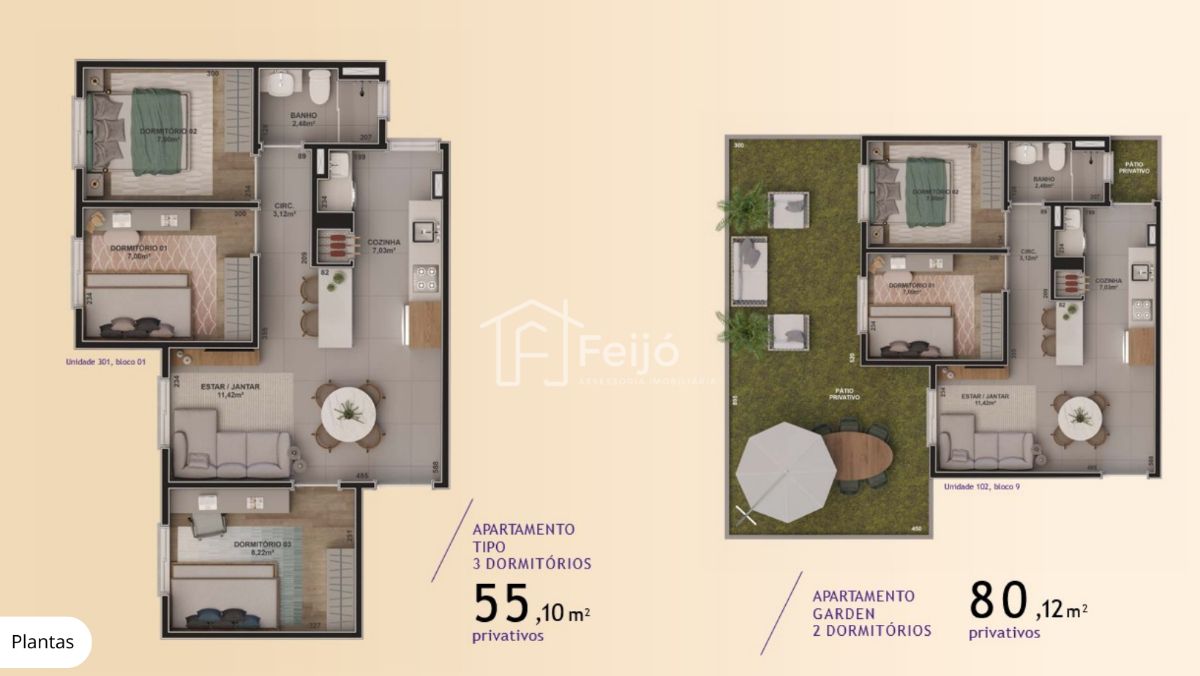 Apartamento à venda com 2 quartos, 48m² - Foto 9