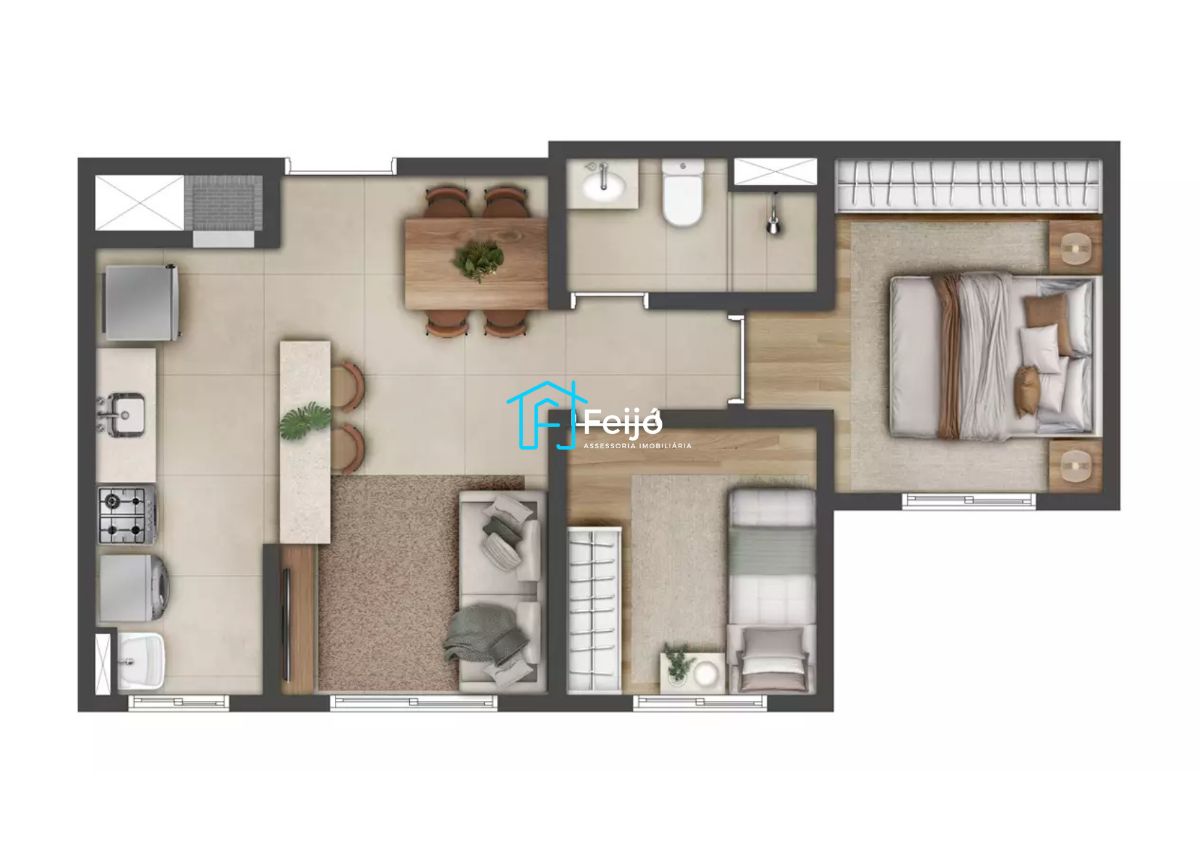 Apartamento à venda com 2 quartos, 42m² - Foto 10