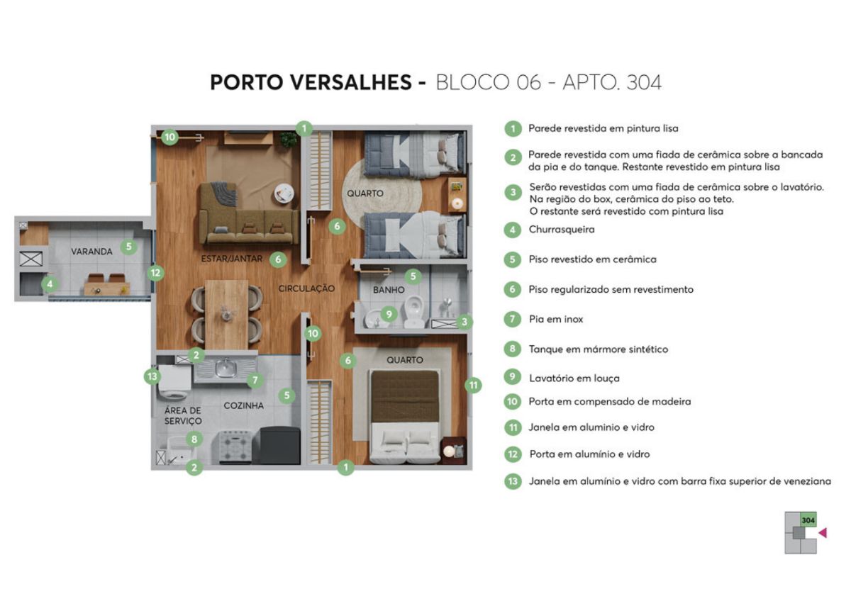 Apartamento à venda com 2 quartos, 38m² - Foto 13