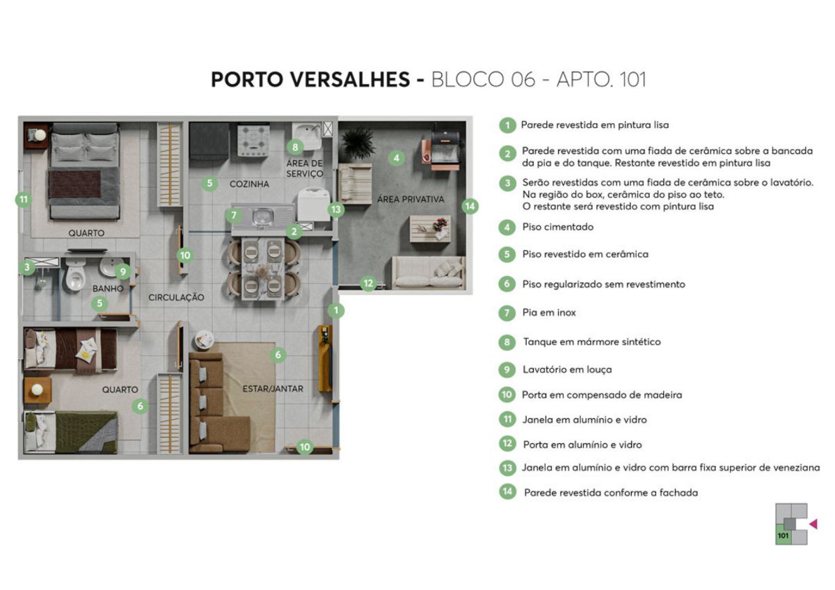 Apartamento à venda com 2 quartos, 38m² - Foto 12