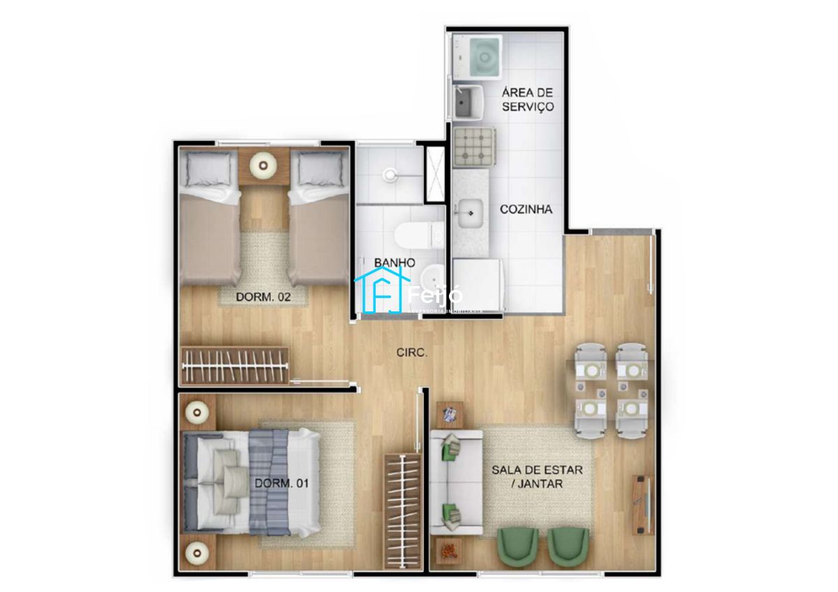 Apartamento à venda com 2 quartos, 41m² - Foto 15